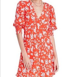 RIXO target floral dress